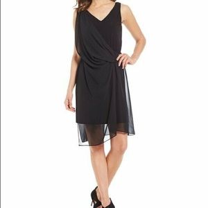 Adrianna Papell Chiffon Overlay Sheath Dress